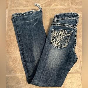 Rock & Roll girls boot cut jeans.